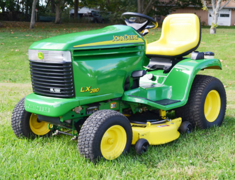 John Deere LX280 Lawn Tractor Maintenance Data